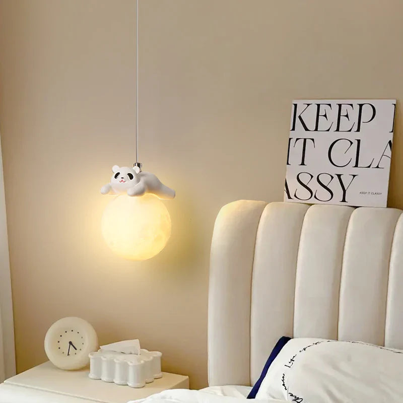 Afralia™ Bear Bedroom Wall Lamp: Modern Chandelier for Home Decor and Indoor Lighting