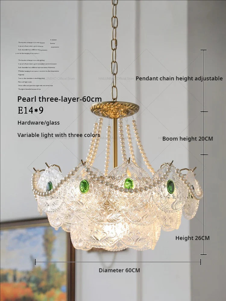 Afralia™ Crystal Chandelier: Modern Chic Pearl Light for Elegant Home Decor