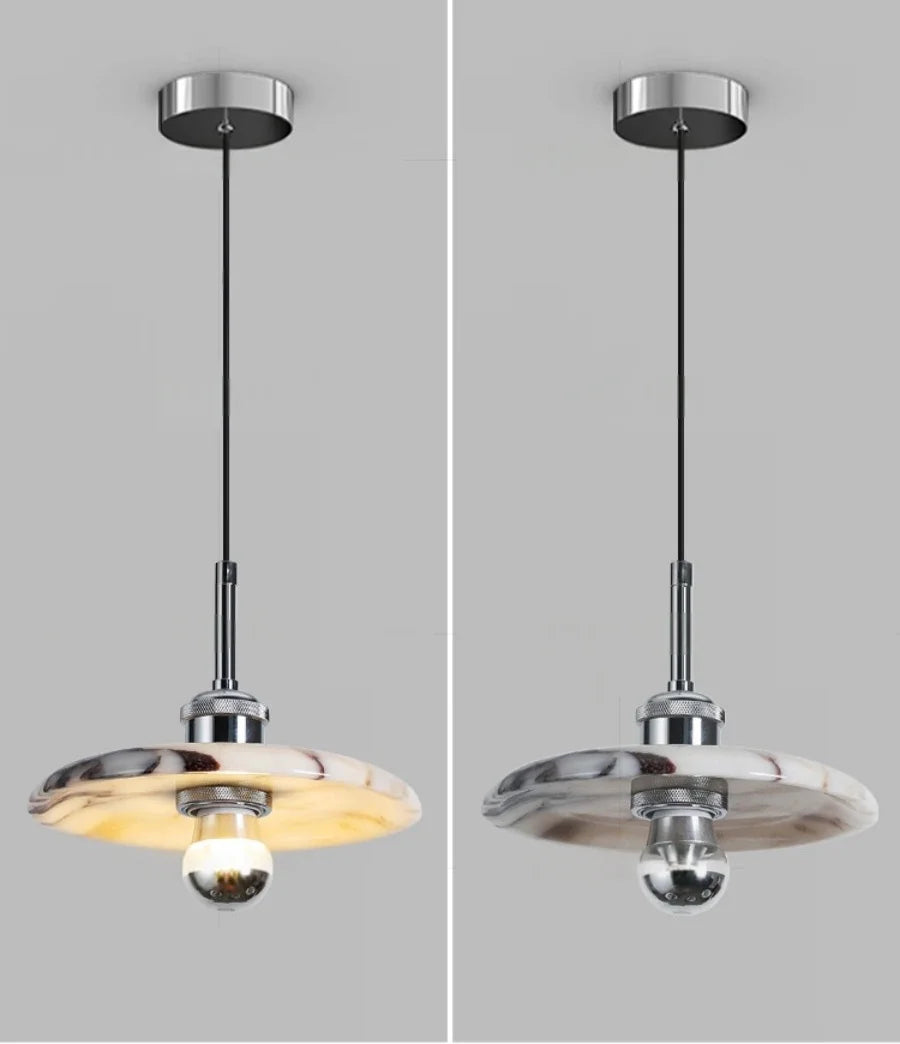 Afralia™ Luxury Stone LED Pendant Chandelier - Modern Nordic Design for Foyer, Hallway, Balcony