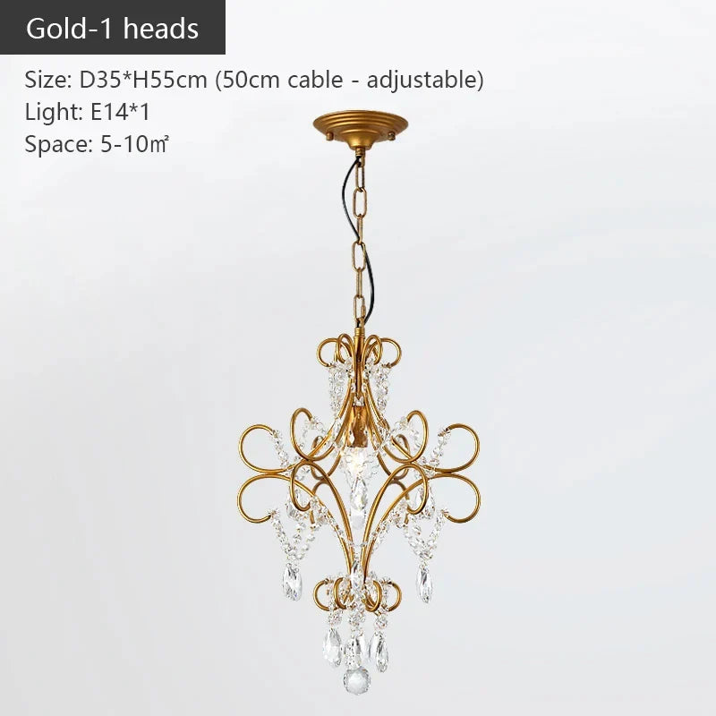 Afralia™ Iron Crystal Chandelier: Modern Luxury Industrial Style for Home Living/Dining Room