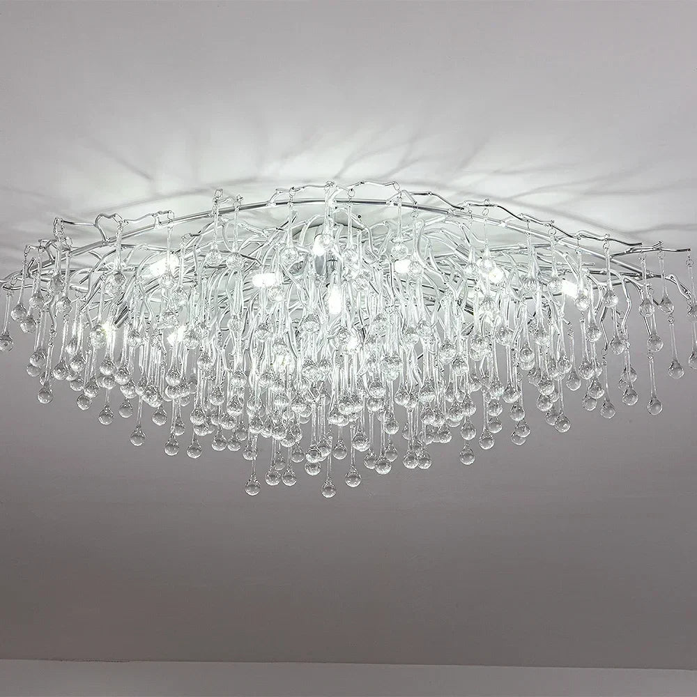 Afralia™ Modern Luxury LED Chandelier for Living Room - Nordic Style Hanging Ceiling Lamp