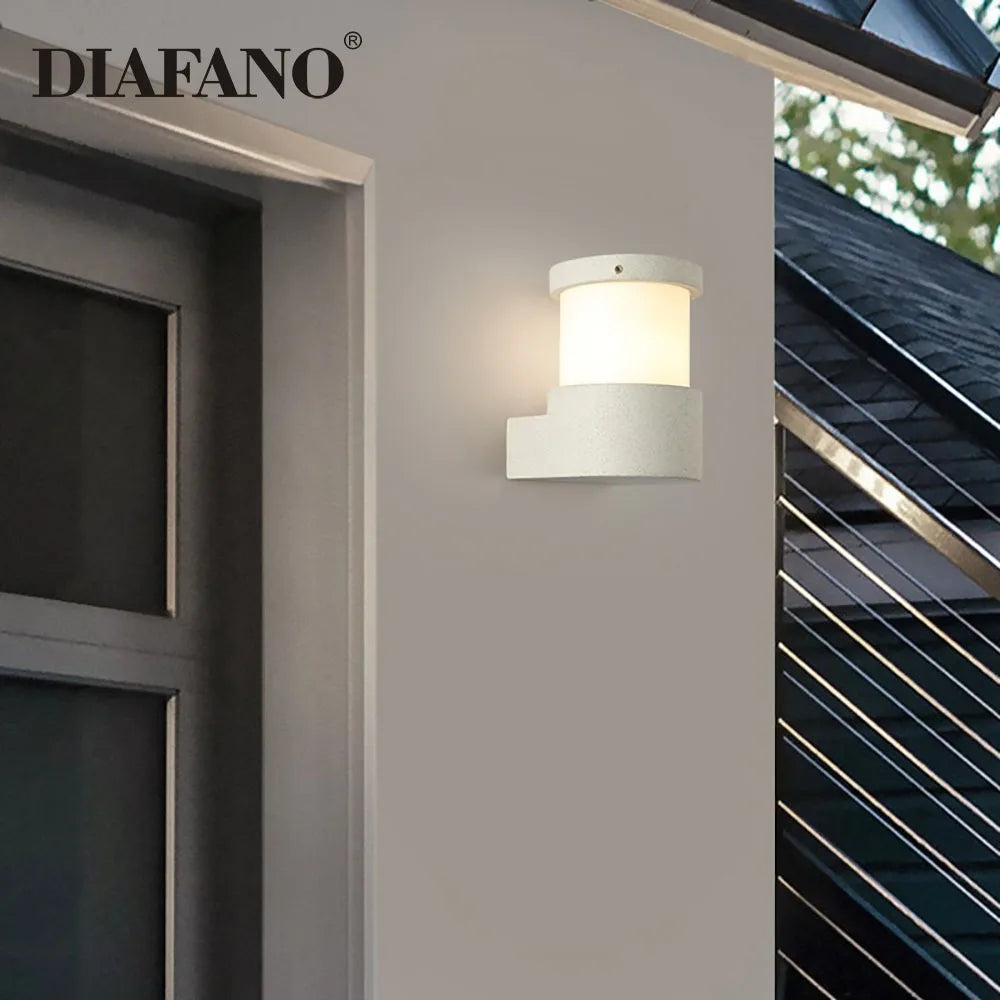 Afralia™ Concrete Outdoor Wall Lamp | IP65 Waterproof Wall Light for Courtyard, Balcony & Door