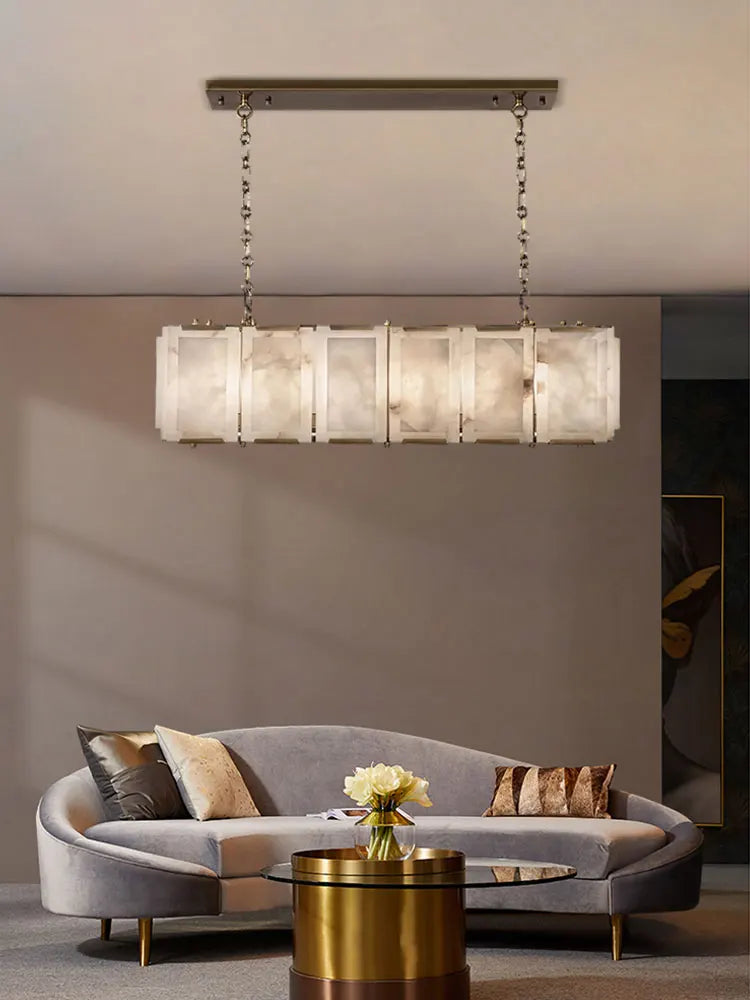 Afralia™ Marble Collection LED Ceiling Chandelier for Dining Room