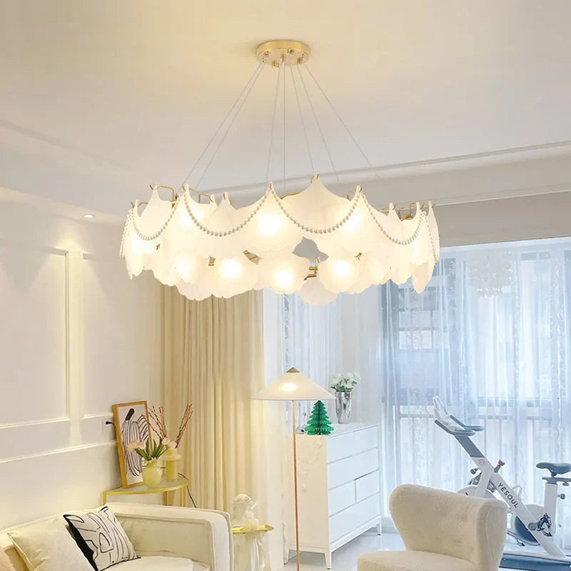 Afralia™ LED Ceiling Chandelier Light Hanging Lamp for Living Room Home Decor