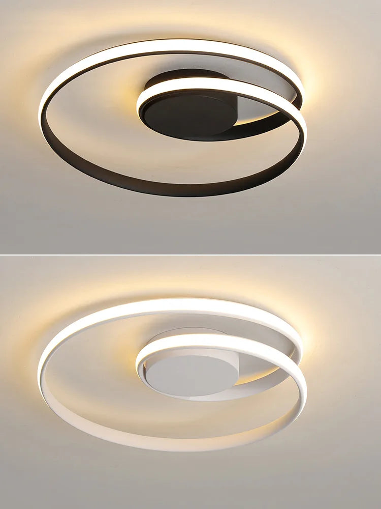 Afralia™ Modern Nordic Style LED Ceiling Lamps Bedroom Study Lighting