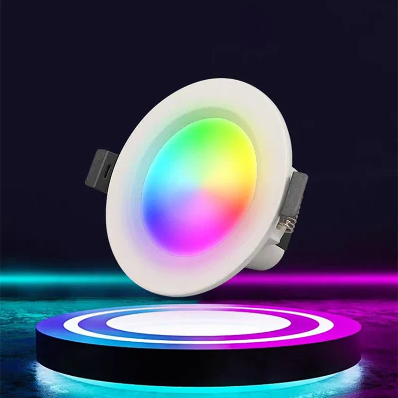 Afralia™ Dimmable RGB LED Downlight 10W/15W Ceiling Spot Light with Remote Control