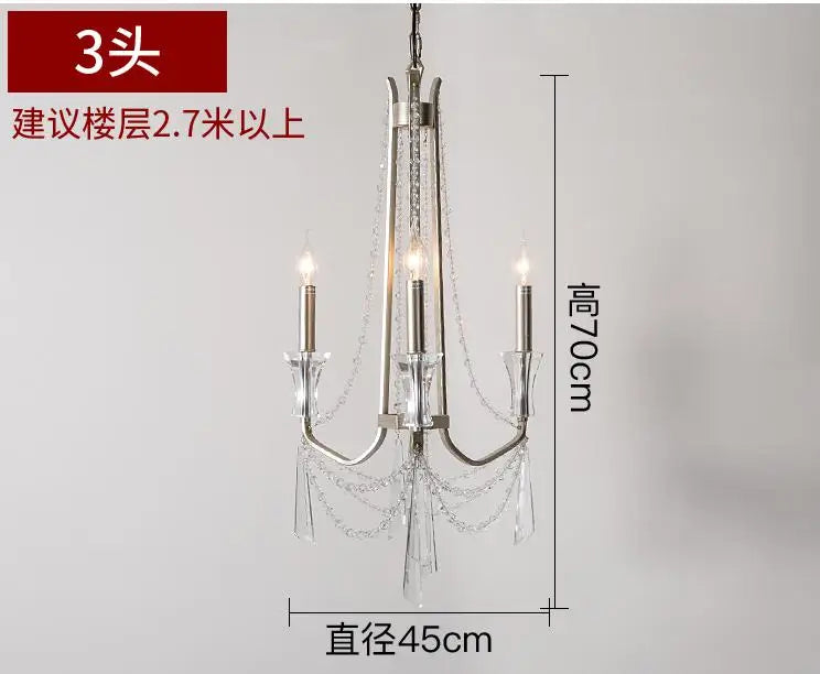 Afralia™ Modern Nordic Crystal Chandelier for Living Room Ceiling, French Style Large LED Lamp