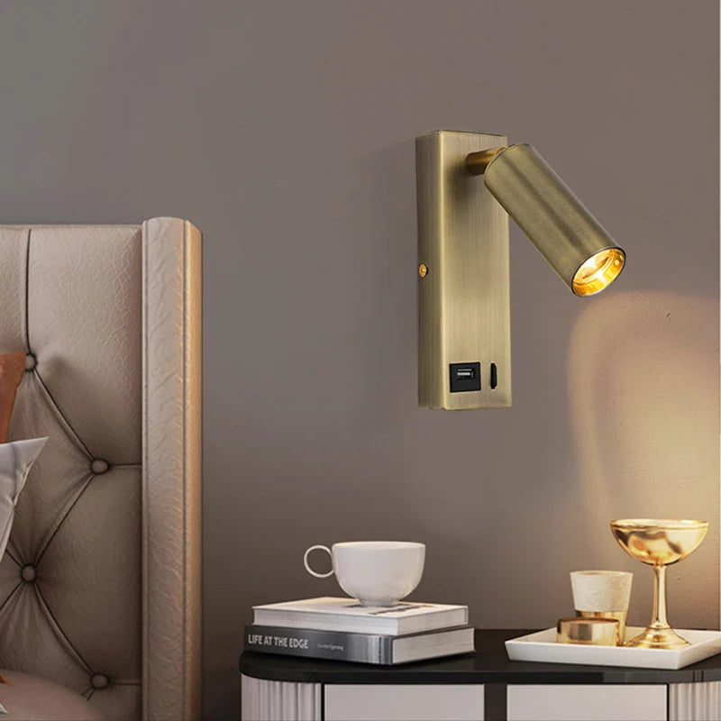 Afralia™ Modern LED Reading Wall Lamp for Bedroom and Living Room