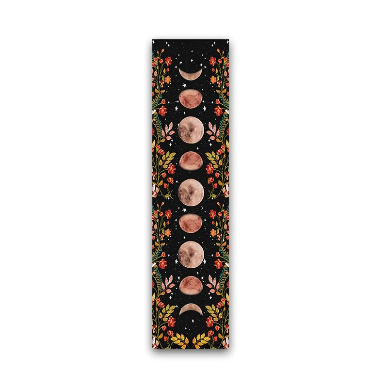 Afralia™ Moon Phase Flower Tapestry: Boho Wall Hanging & Home Decor