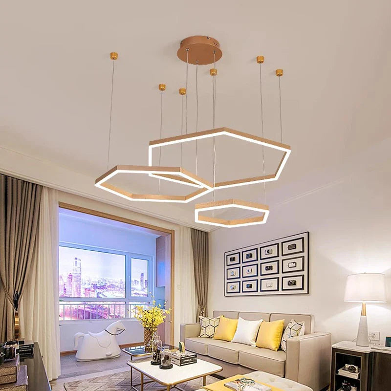 Afralia™ Modern Pendant Lights Indoor Lighting Chandelier LED Ceiling Lamp