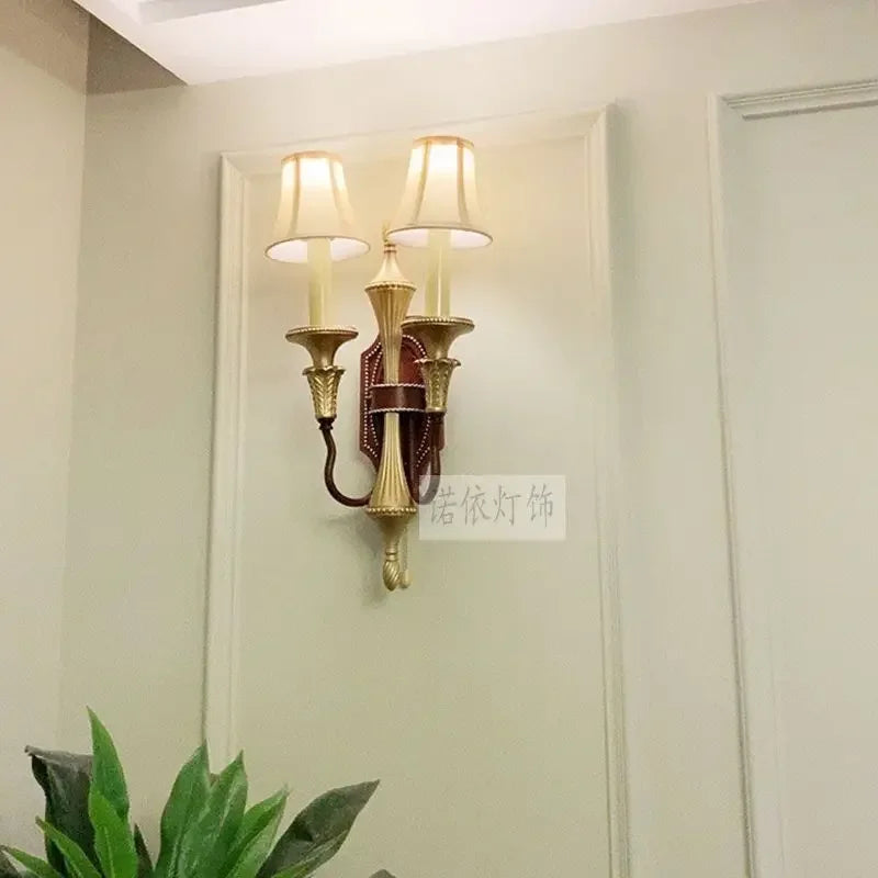 Afralia™ Copper Luxury Wall Lamp for Living Room and Corridor