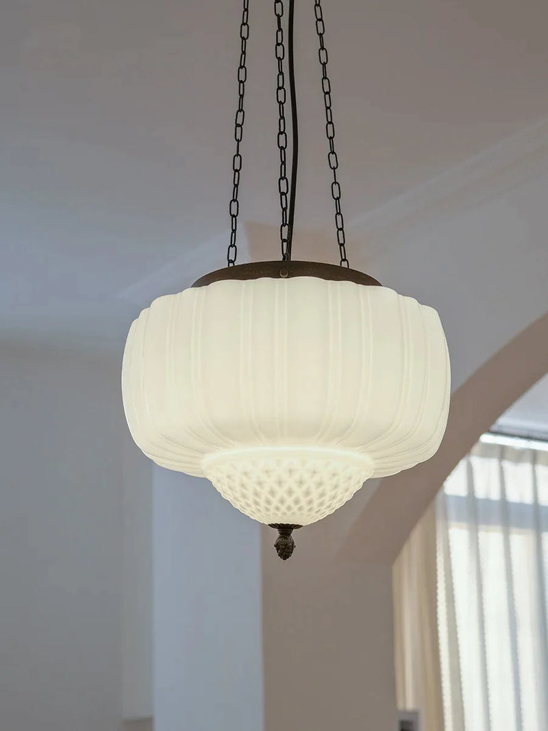 Afralia™ Retro Glass Pendant Lamp for Hallway, Restaurant, Bar, and Homestay