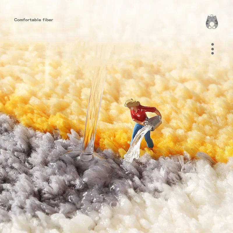 Afralia™ Cartoon Animal Bathroom Carpet - Non-slip Absorbent Soft Bath Rug