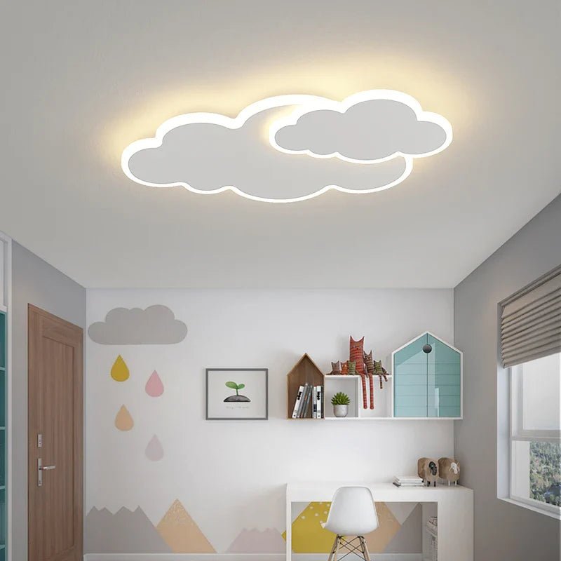 Afralia™ White Cloud LED Chandelier for Bedroom Dining Living Room Modern Home Decoration