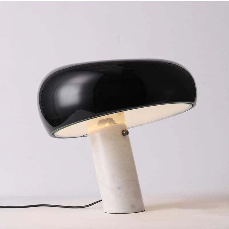 Afralia™ Luxury Marble Mushroom Lamp: Modern LED Table Lamp for Villa Study Room & Bedroom