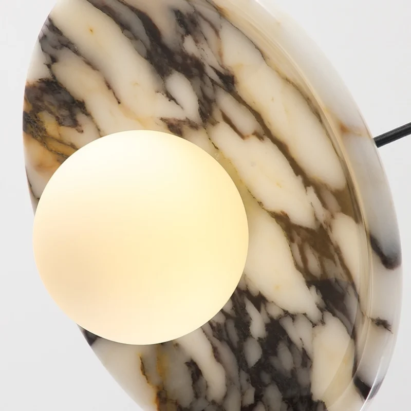 Afralia™ White Glass Globe LED Pendant Lights - Modern Wabi Sabi Bedroom Bar Hang Lamp