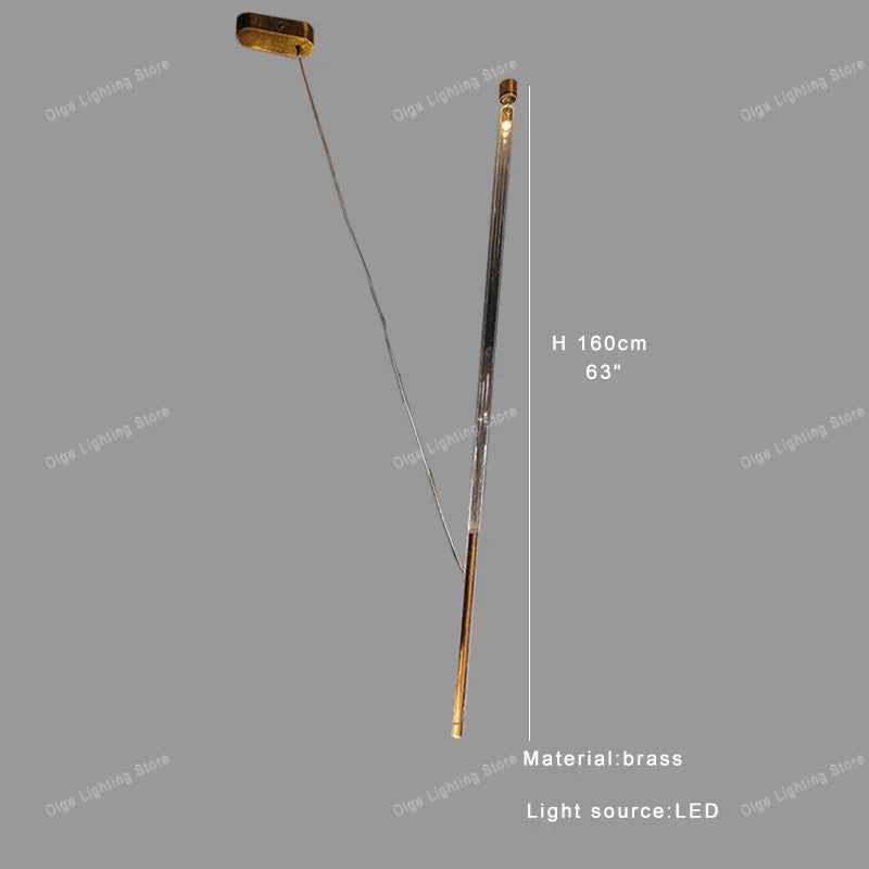 Afralia™ Luxury LED Long Strip Light for Living Room Art Decor