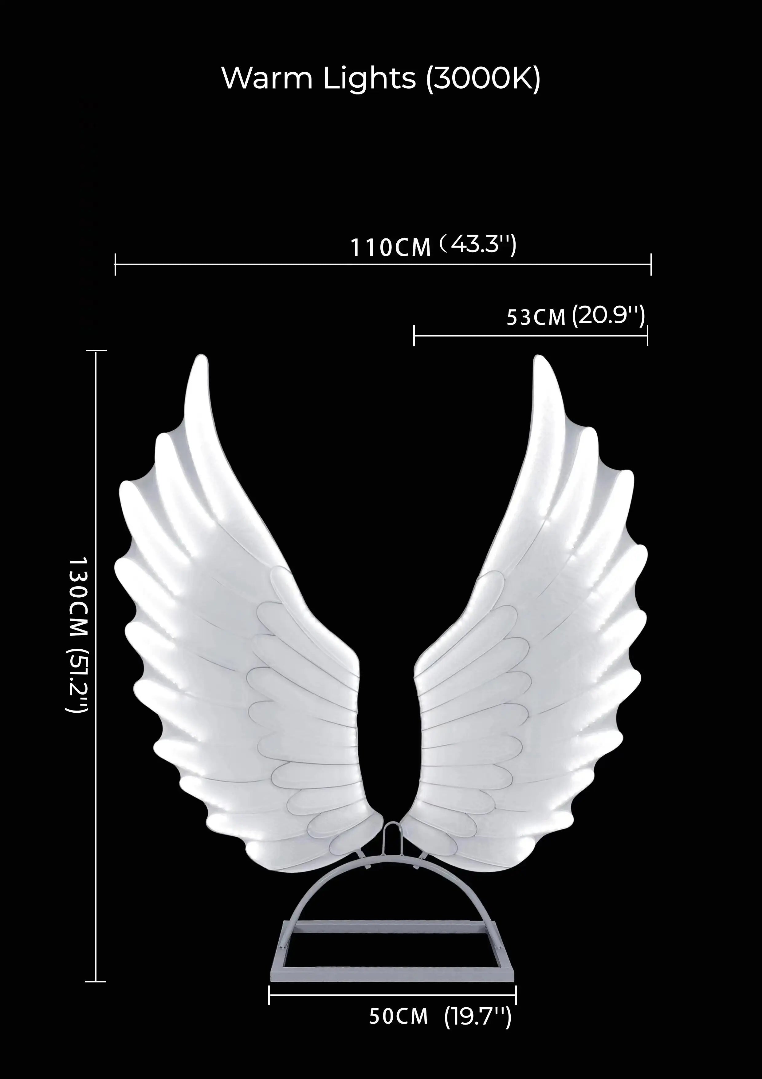 Afralia™ Luminescent Angel Wings Lamp Modern Fairy Wings for Party Stage