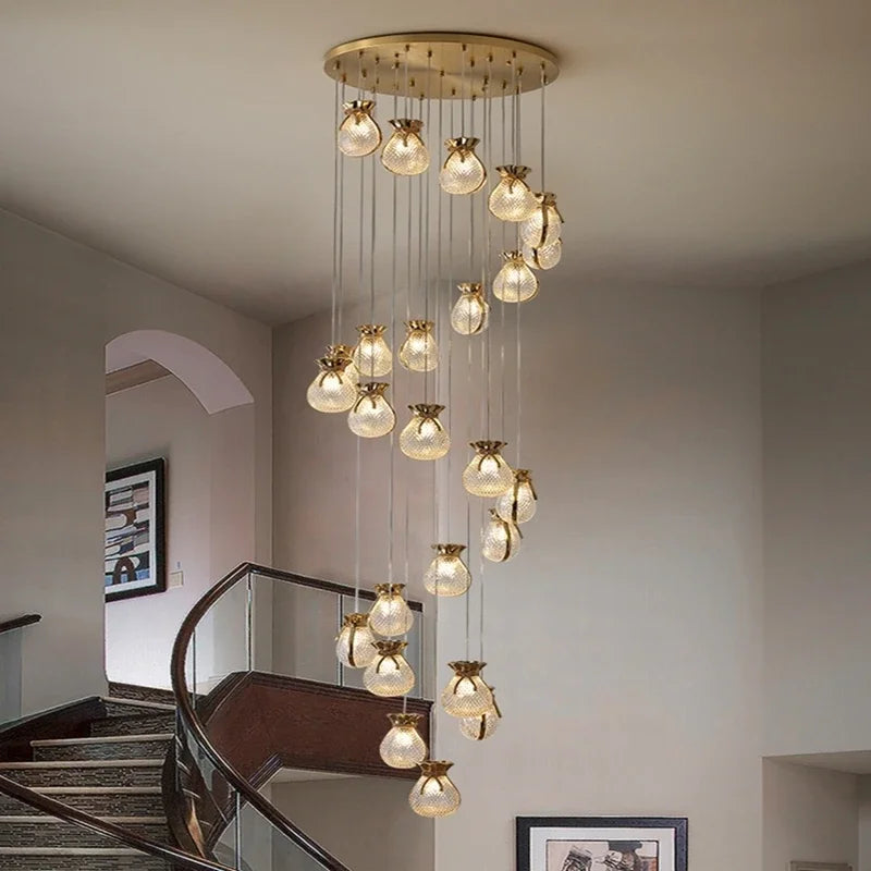Modern LED Chandelier: Afralia™ Lucky Bag Ceiling Lamps for Home Decor, Living Room, Bedroom