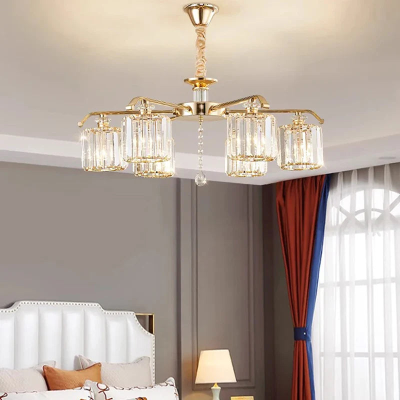 Afralia™ Crystal Lustre Chandelier: Modern Luxury Indoor Lighting Fixtures