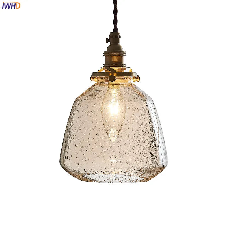 Afralia™ Glass LED Pendant Lamp for Home Indoor Lighting, Nordic Modern Hanglamp