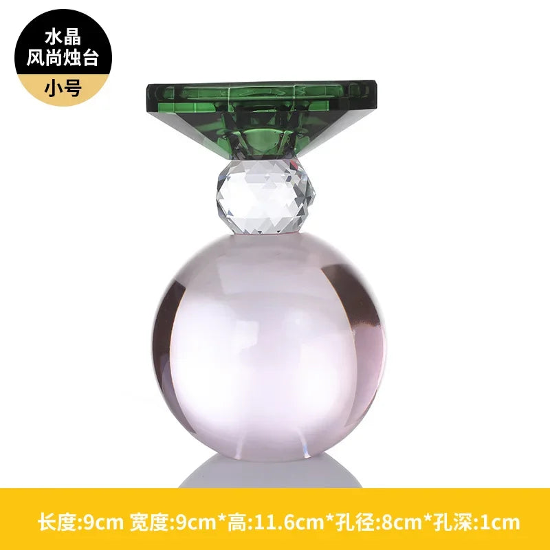 Afralia™ Crystal Candle Holder: Elegant Table Centerpiece for Romantic Events & Home Decor