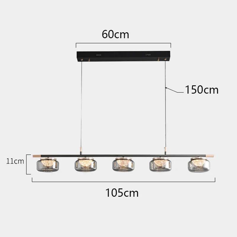 Afralia™ Nordic Dining Room Pendant Light Chandelier for Indoor Living Room