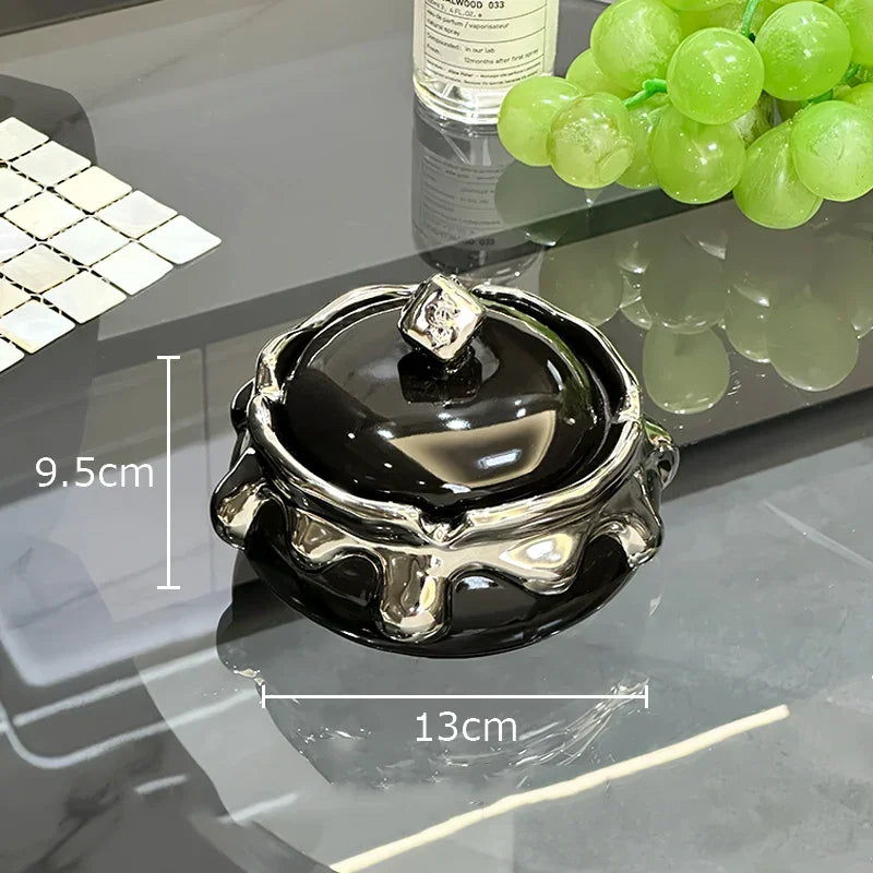 Afralia™ Lucky Ceramic Ashtray: Premium Smoking Accessories for Weed, Home & Gifts