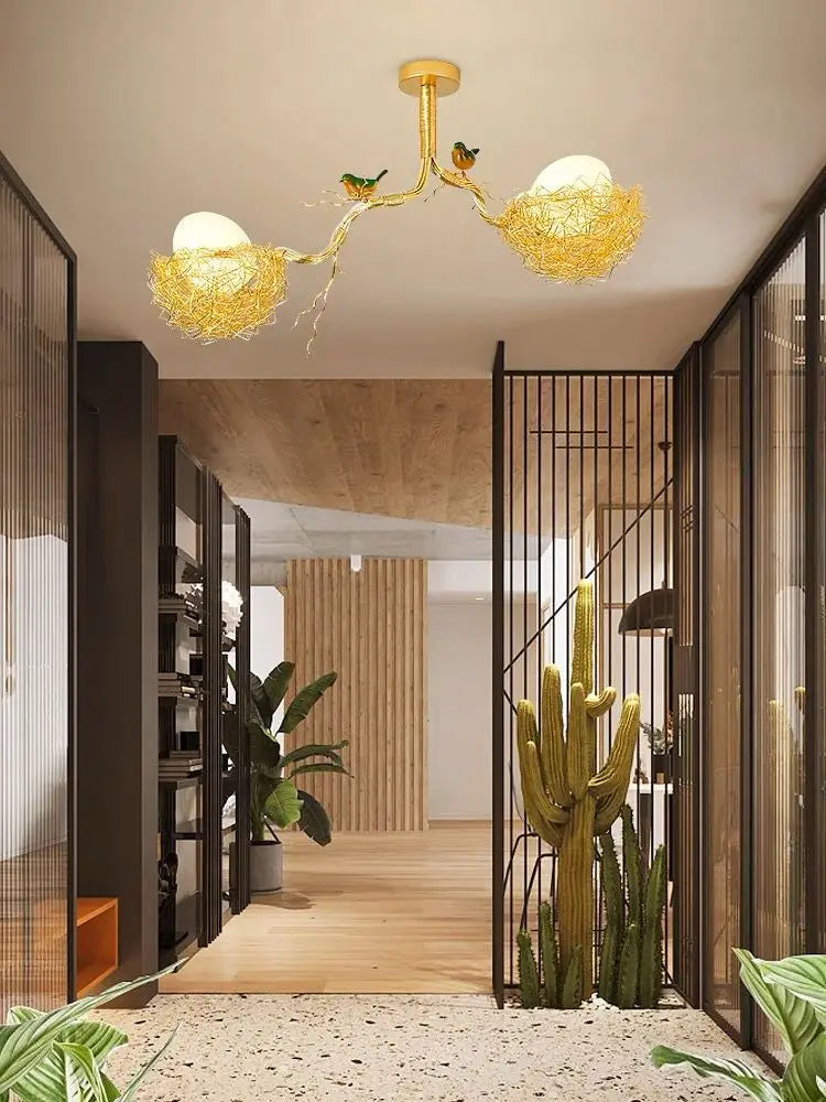 Afralia™ Modern Gold Glass Ball Pendant Light Chandelier for Living Room Bedroom Kitchen