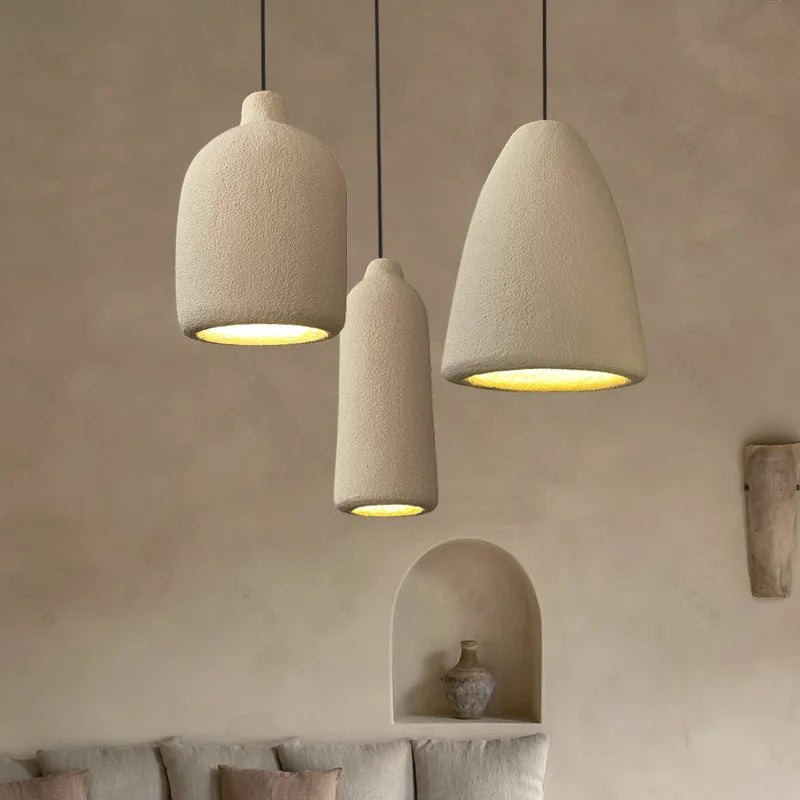 Afralia™ Wabi Sabi LED Pendant Light: Stylish Chandelier for Dining Room, Coffee Bar, Parlor