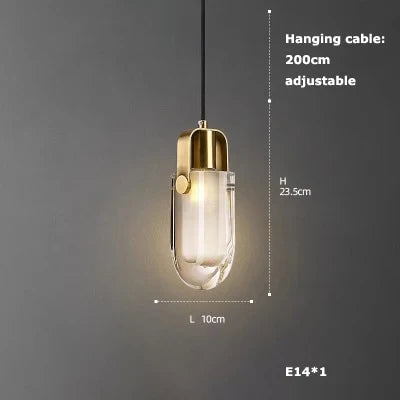 Afralia™ Art Deco LED Glass Ceiling Chandelier Pendant Light - Vintage American Style