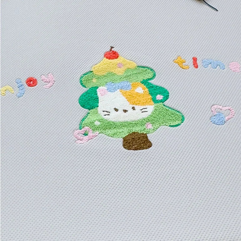 Afralia™ Cartoon Embroidered Fitted Sheet for Single Bed - All-Season Comfort