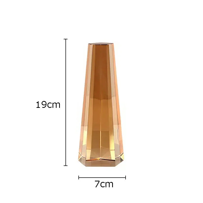 Afralia™ Geometric Crystal Artwork Polyhedron Sculpture Desk Decoration Modern Home Decor