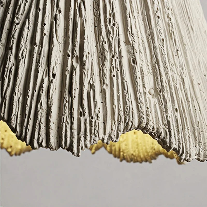 Afralia™ LED Wall Light Fixture Cement Wood Base Bedside Lamp