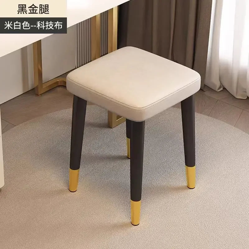 Afralia™ Low Square Stool Bench for Dining Kitchen Portable Table Furniture