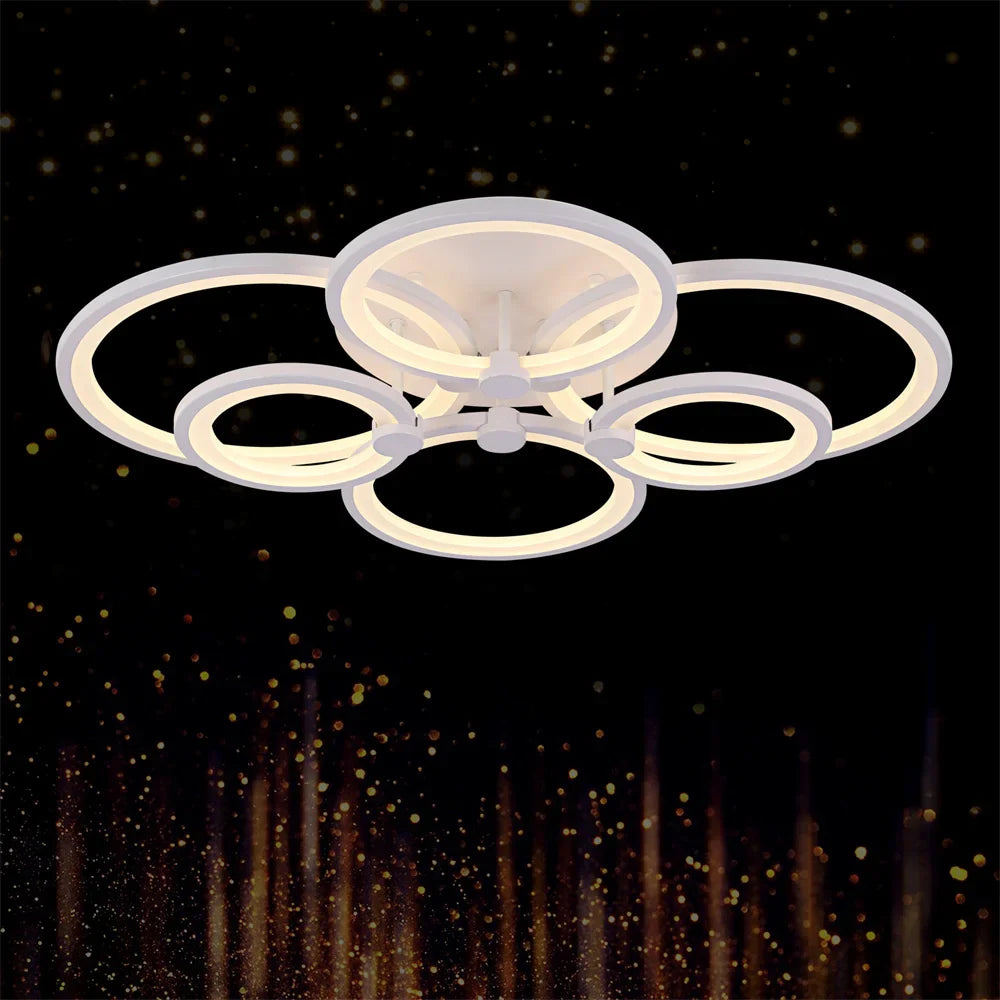 Afralia™ Nordic Bubble Acrylic LED Ceiling Light Chandelier | Minimalist Home Decor Indoor Lighting