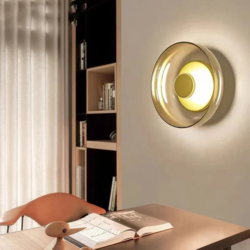 Afralia™ Nordic Glass Wall Lamp, Elegant Design for Bedroom, Living Room, Hotel Lighting
