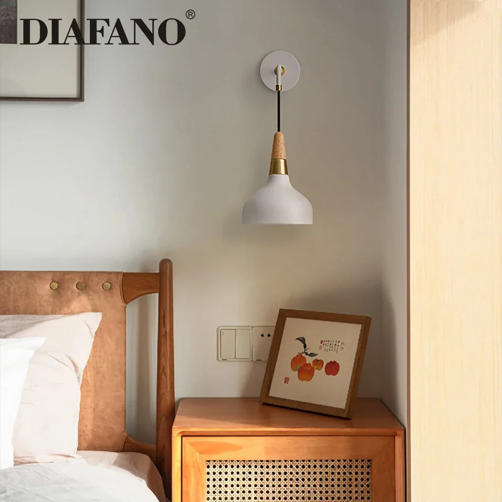 Afralia™ Blue Vintage Wall Lamp with Switch Plug for Bedroom Aisle Mirror Lighting