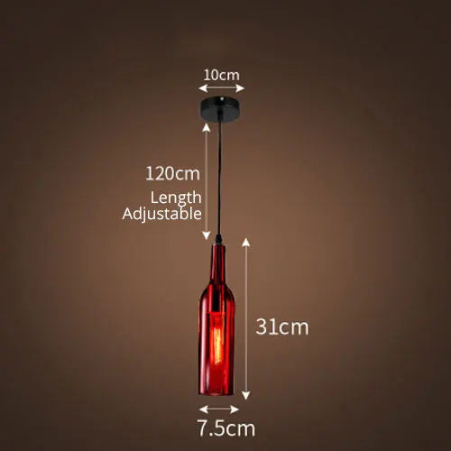 Afralia™ Nordic Wine Bottle LED Chandelier for Home Decoration