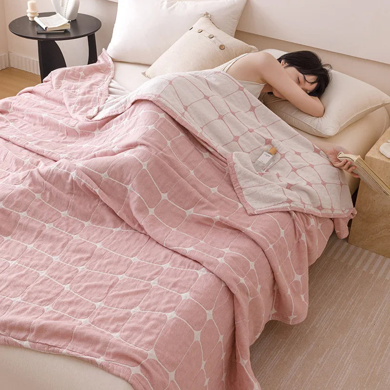 Afralia™ Floral Cotton Sofa Blanket - High Quality Multifunctional Bed Cover