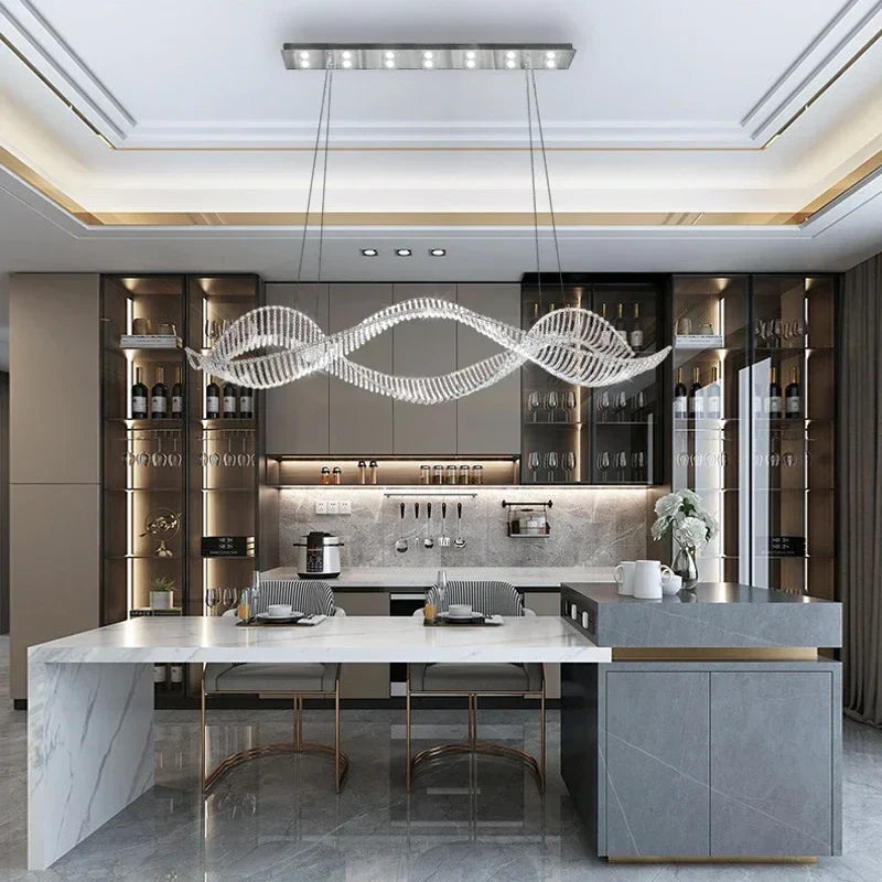 Afralia™ Luxury Crystal Chandeliers: Modern LED Lighting for Dining Room, Bar, Villa, and Indoors