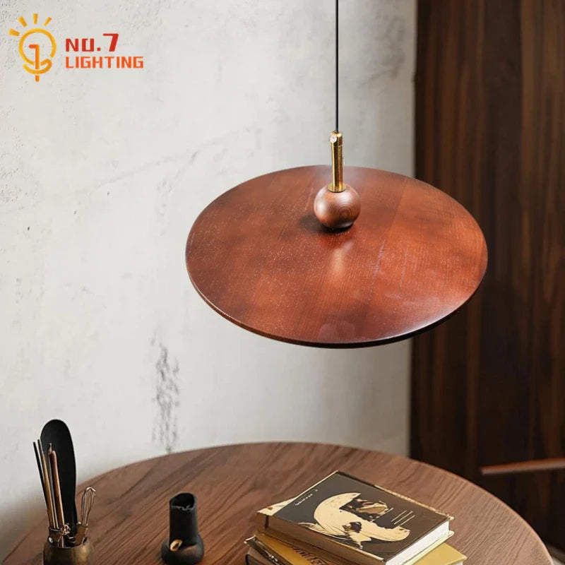 Afralia™ Zen Marble Glass Wood LED Pendant Lights for Home Decor