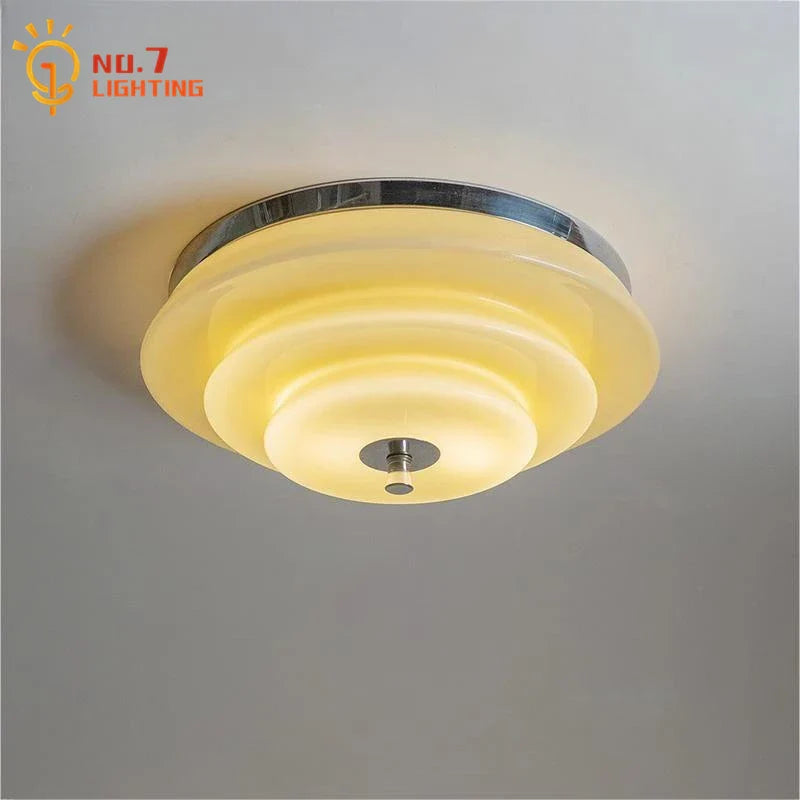 Afralia™ Nordic Glass LED Ceiling Lamp for Home Decor & Kitchen Island