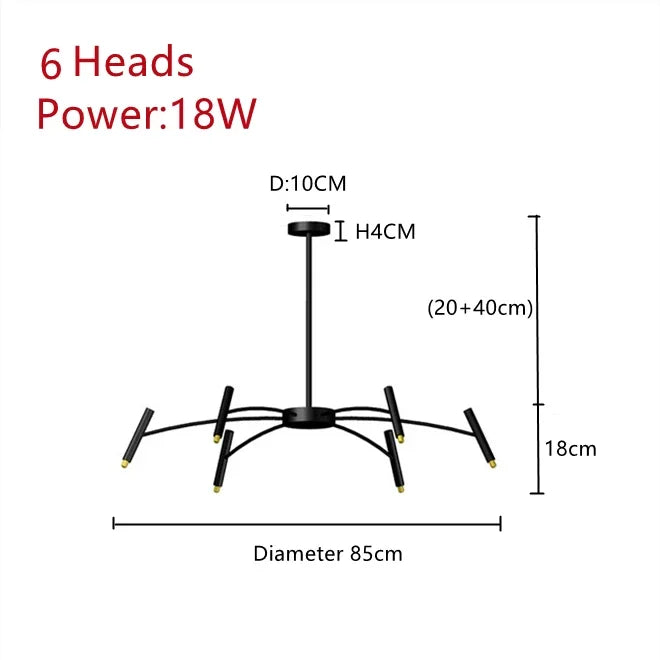 Afralia™ Art Pendant Chandelier - Nordic LED Indoor Lighting Fixture