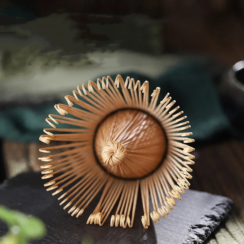 Afralia™ Japanese Bamboo Tea Ceremony Set Matcha Whisk Brush Grinder Tools