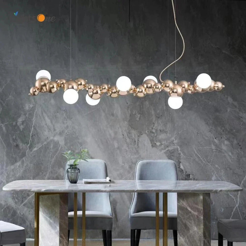 Afralia™ Nordic Luxury Chandelier: Elegant Art Light for Living Room and Dining Table