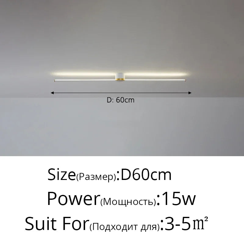 Afralia™ LED Strip Ceiling Light: Modern, Simple, Stylish Indoor Lighting for Home, Bedroom, Hallway