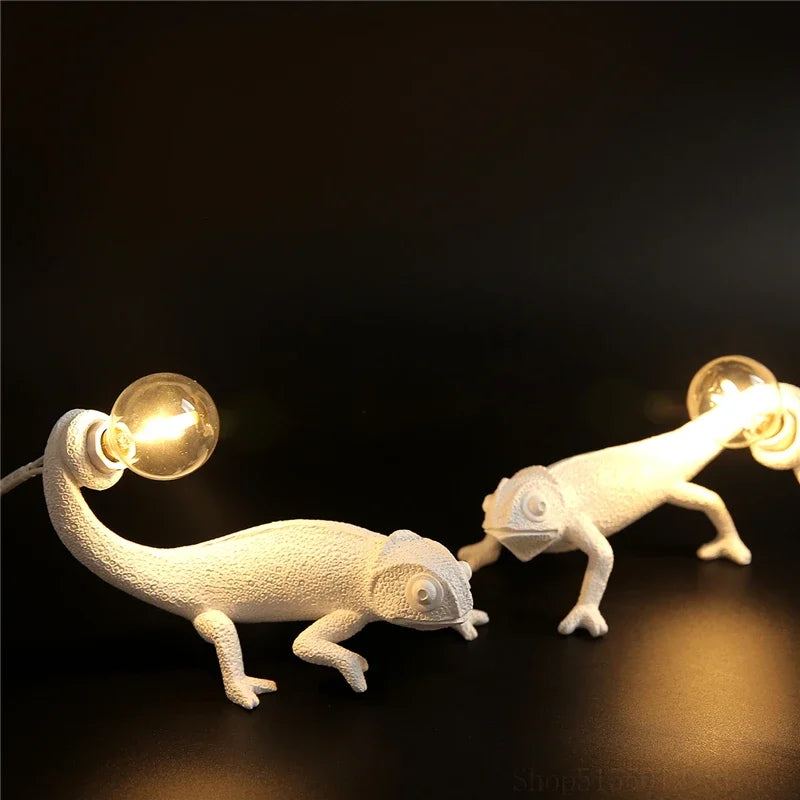 Afralia™ Chameleon Night Light for Bedroom Decor and Reading Lamp
