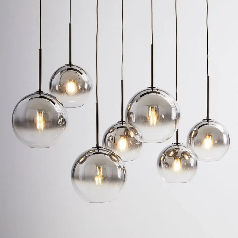 Afralia™ Glass Ball Pendant Light for Living and Dining Spaces