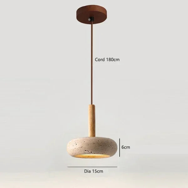 Afralia™ Natural Stone Chandelier Pendant - Ceiling Hanging Light for Bedroom, Dining Room